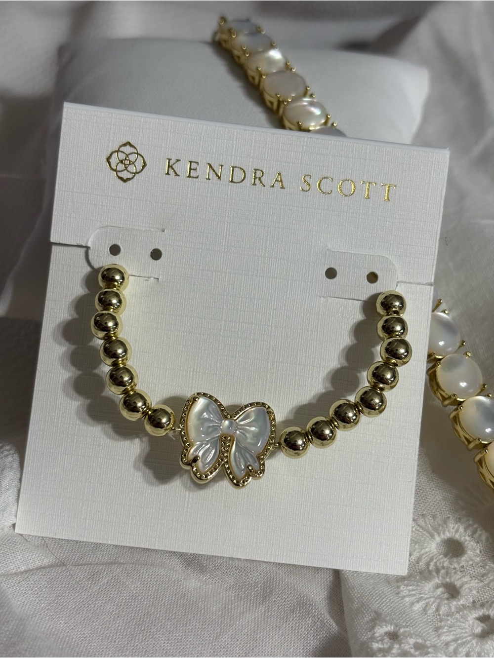 Kendra Scott Gold & Pearl-Effect Butterfly Beaded Bracelet